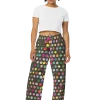 wild peach clothing | Army green party pants wide leg pants | Front view