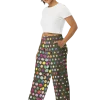 wild peach clothing | Army green party pants wide leg pants | Left front view