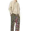 wild peach clothing | Army green party pants wide leg pants | Right front view