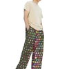 wild peach clothing | Army green party pants wide leg pants | Right front view
