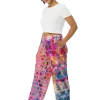wild peach clothing | Delta Bedlam dancing wide leg pants | Left front view