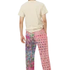 wild peach clothing | Pink peach disco pants wide leg pants | Back view