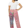 wild peach clothing | Pink peach disco pants wide leg pants | Back view