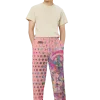 wild peach clothing | Pink peach disco pants wide leg pants | Front view