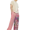 wild peach clothing | Pink peach disco pants wide leg pants | Right front view