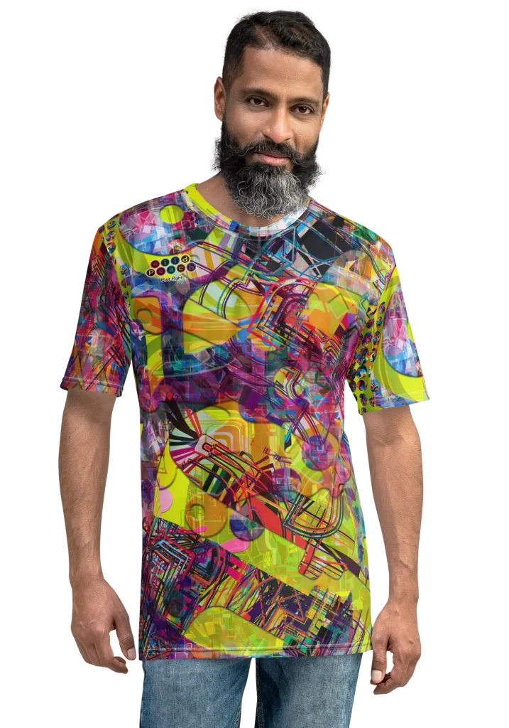 wild peach clothing | Fist fight men's crewneck t-shirt | Front view