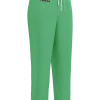 wild peach clothing | Green confetti track pants | Front view