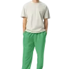 wild peach clothing | Green confetti track pants | Front view