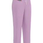 wild peach clothing | Lilac confetti track pants | Front view