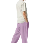 wild peach clothing | Lilac confetti track pants | Right back view