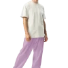 wild peach clothing | Lilac confetti track pants | Right front view