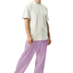 wild peach clothing | Lilac confetti track pants | Right front view