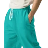 wild peach clothing | Tiffany blue confetti track pants | Left view