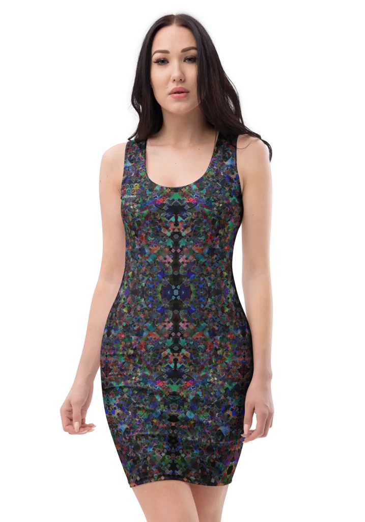 wild peach clothing | Wild Black bodycon dress | Front view