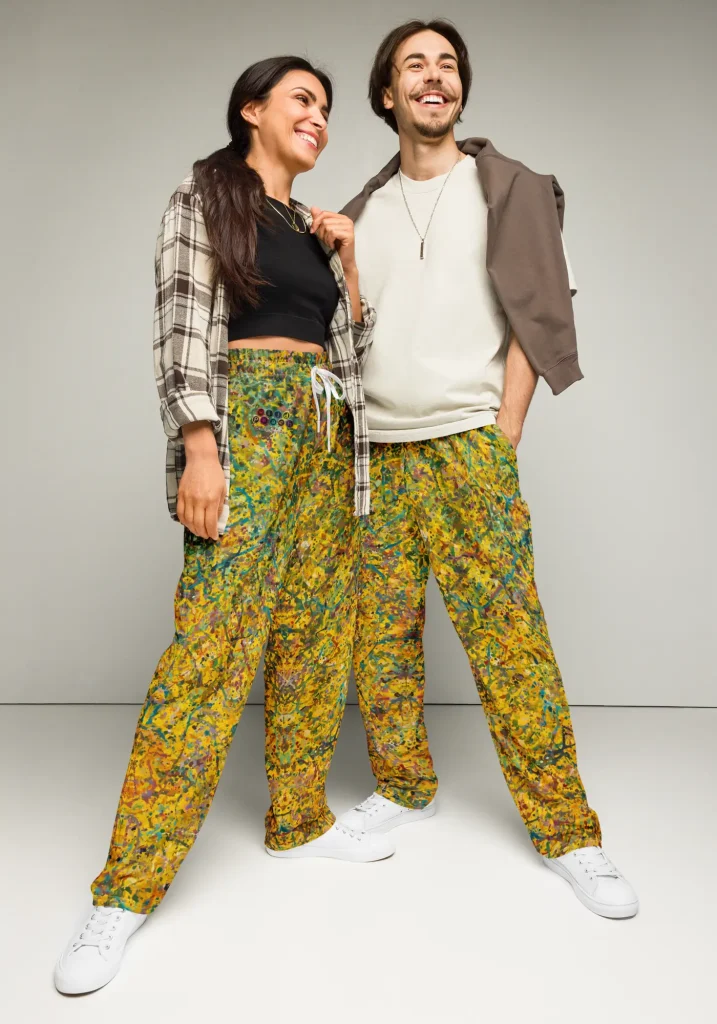 wild peach clothing | Oasis in the Desert Track Pants | Front view