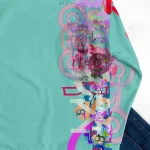 all over print recycled unisex sweatshirt white back 2