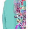 all over print recycled unisex sweatshirt white right back