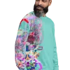 all over print recycled unisex sweatshirt white right front 1