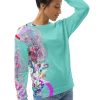 all over print recycled unisex sweatshirt white right front 2