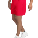 wild peach clothing design 03 carmine red athletic long shorts left
