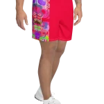 wild peach clothing design 03 carmine red athletic long shorts right