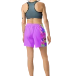 wild peach clothing design 03 heliotrope purple athletic long shorts back 1