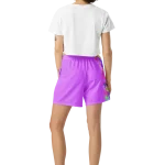 wild peach clothing design 03 heliotrope purple athletic long shorts back 2