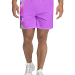 wild peach clothing design 03 heliotrope purple athletic long shorts front 2