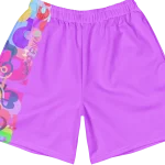 wild peach clothing design 03 heliotrope purple athletic long shorts front 3