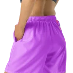 wild peach clothing design 03 heliotrope purple athletic long shorts left back