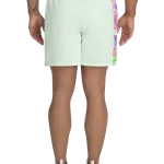 wild peach clothing design 03 honeydew green athletic long shorts back 3