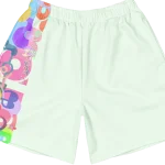 wild peach clothing design 03 honeydew green athletic long shorts front 4