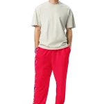 wild peach clothing design 06 carmine red unisex track pants front 1