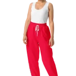 wild peach clothing design 06 carmine red unisex track pants front 4