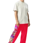 wild peach clothing design 06 carmine red unisex track pants right front 2