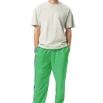 wild peach clothing design 06 emerald green unisex track pants front 4