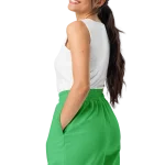 wild peach clothing design 06 emerald green unisex track pants left back