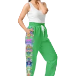 wild peach clothing design 06 emerald green unisex track pants right front 1