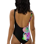 wild peach clothing one piece swimsuiit design 001 black back 2