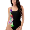 wild peach clothing one piece swimsuiit design 001 black front 2