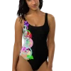 wild peach clothing one piece swimsuiit design 001 black front 3