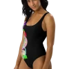 wild peach clothing one piece swimsuiit design 001 black left 3