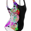 wild peach clothing one piece swimsuiit design 001 black right 2