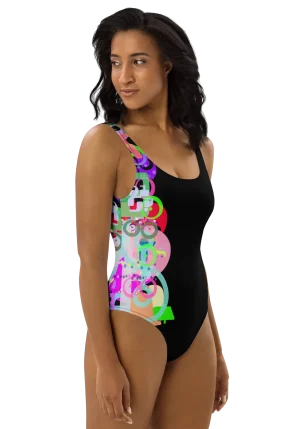 wild peach clothing one piece swimsuiit design 001 black right 3