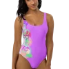 wild peach clothing one piece swimsuiit design 001 heliotrope purple front 3