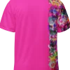 wild peach clothing | Magenta pink sports jersey | Back view