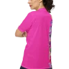 wild peach clothing | Magenta pink sports jersey | Back left view