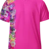 wild peach clothing | Magenta pink unisex sports jersey | Front view