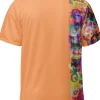 wild peach clothing unisex sports t shirt apricot orange back 3