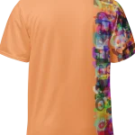 wild peach clothing unisex sports t shirt apricot orange back 3